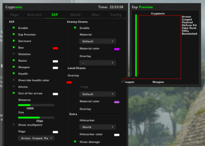 CSGO老外版Cryptonic透视自瞄稳定辅助
