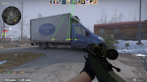 CSGO卡米拉单板透视射线绘制辅助(免费版)